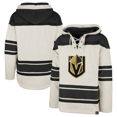 Vegas Golden Knights '47 Rockaway Lace-Up Pullover Hoodie - Oatmeal Hoodies