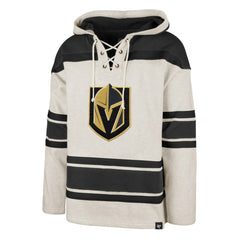 Vegas Golden Knights '47 Rockaway Lace-Up Pullover Hoodie - Oatmeal Hoodies