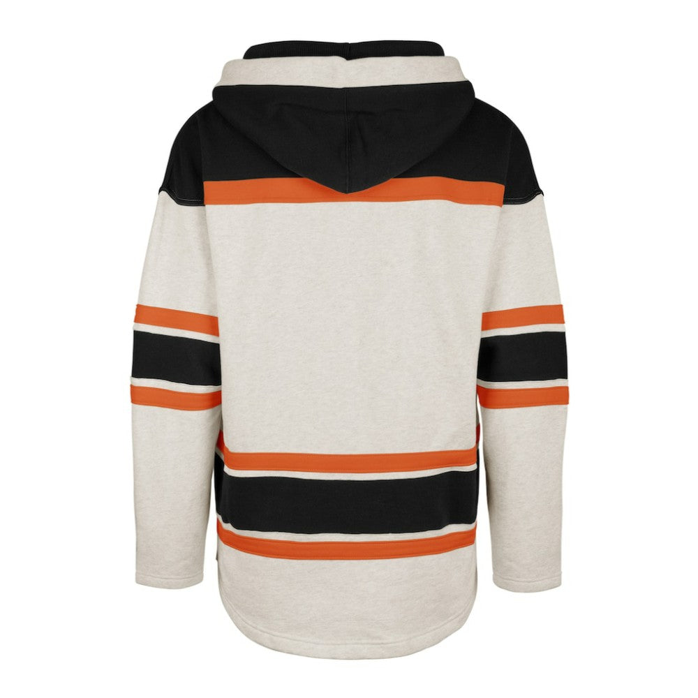 Philadelphia Flyers '47 Rockaway Lace-Up Pullover Hoodie - Oatmeal Hoodies