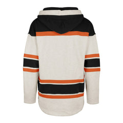 Philadelphia Flyers '47 Rockaway Lace-Up Pullover Hoodie - Oatmeal Hoodies