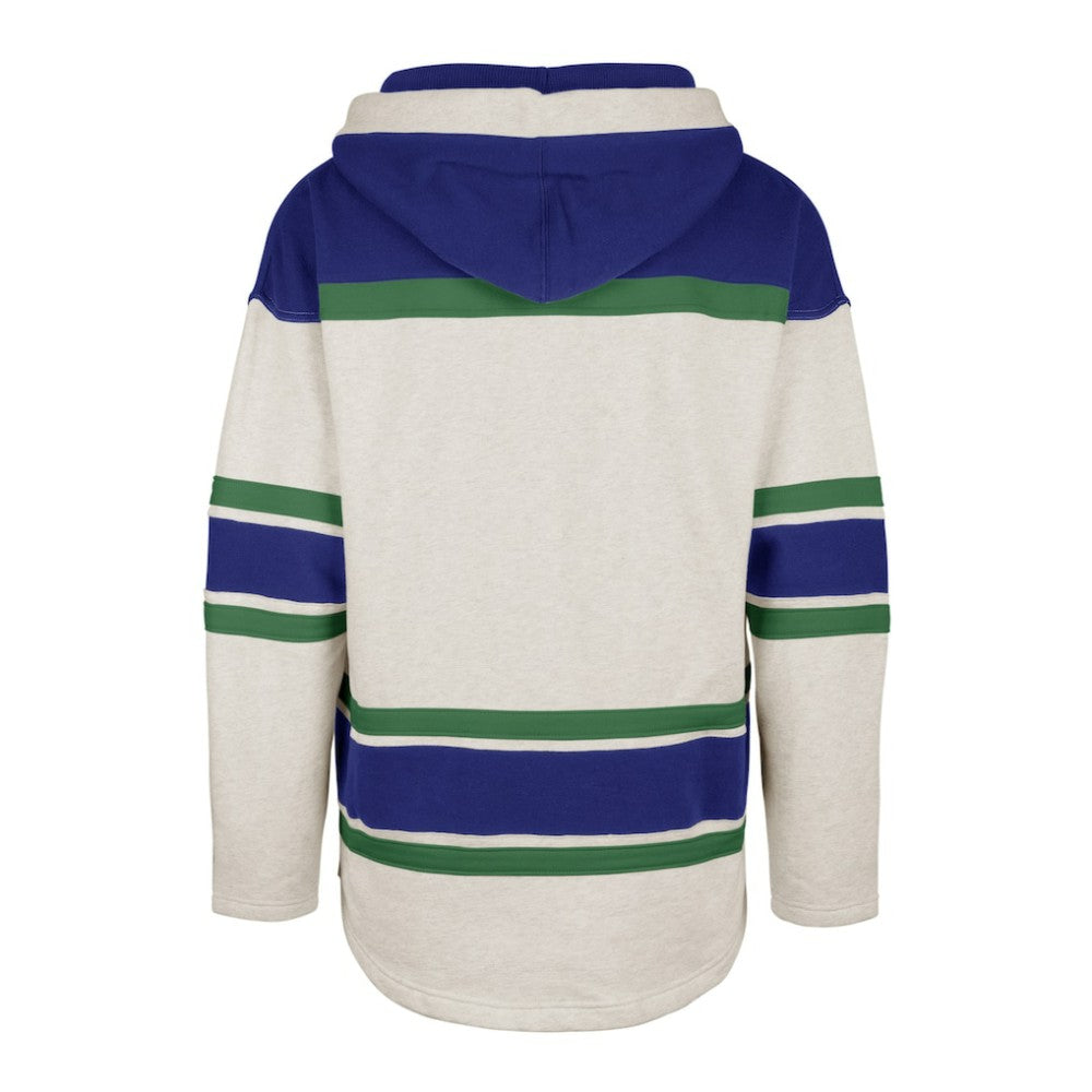 Vancouver Canucks '47 Rockaway Lace-Up Pullover Hoodie - Oatmeal Hoodies