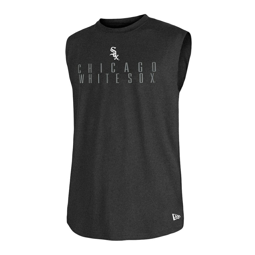 Chicago White Sox Team Muscle Tank Top Heather Black