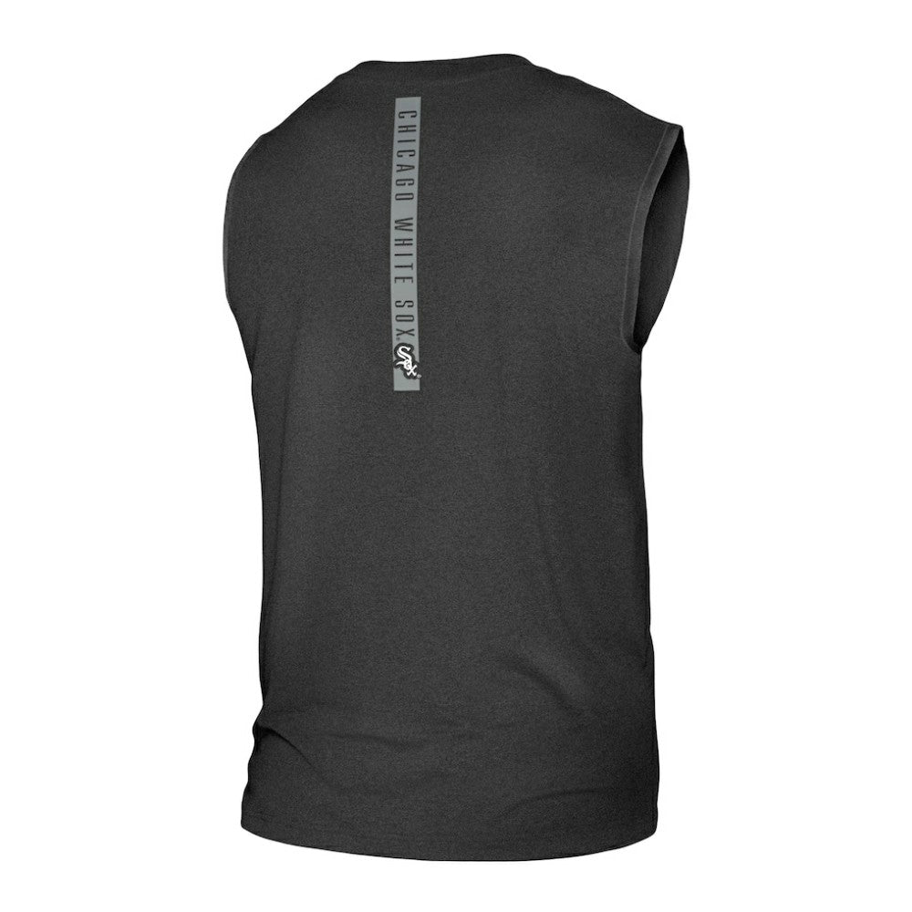 Chicago White Sox Team Muscle Tank Top Heather Black