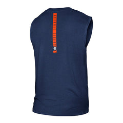 Detroit Tigers Team Muscle Tank Top Heather Navy