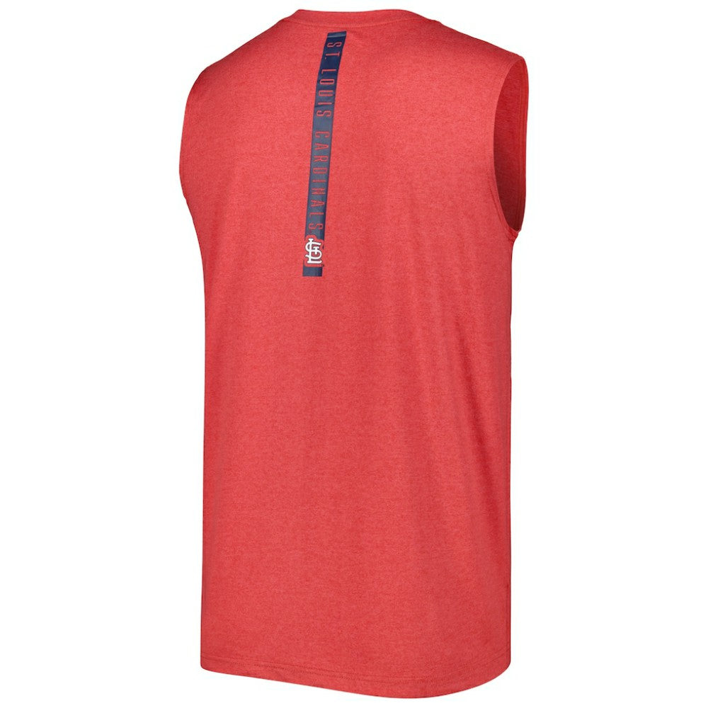 St. Louis Cardinals Team Muscle Tank Top Heather Red