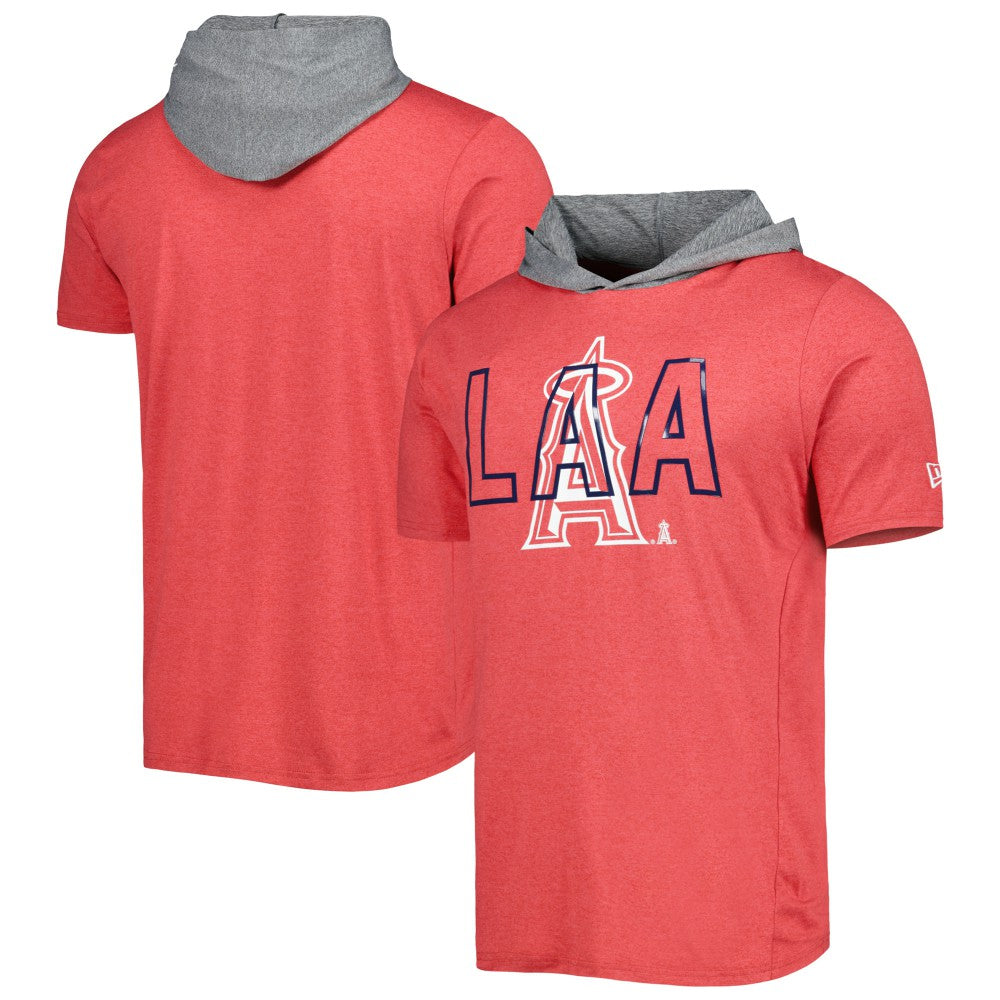 Los Angeles Angels Team Hoodie T-Shirt Red
