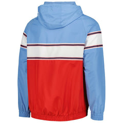 St. Louis Cardinals Ripstop Raglan Quarter-Zip Hoodie Light Blue