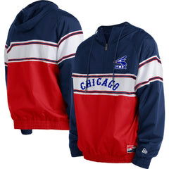 Chicago White Sox Ripstop Raglan Quarter-Zip Hoodie Navy