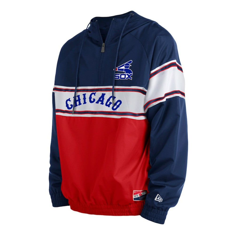 Chicago White Sox Ripstop Raglan Quarter-Zip Hoodie Navy