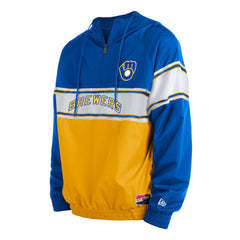 Milwaukee Brewers Ripstop Raglan Quarter-Zip Hoodie Royal