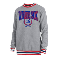 Chicago White Sox Throwback Classic Pullover Sweatshirt Heather Gray