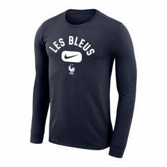 France National Team Lockup Legend Performance Long Sleeve T-Shirt - Navy cheap