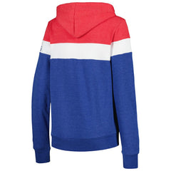 Chicago Cubs Women's Colorblock Full-Zip Hoodie Jacket Heather Royal