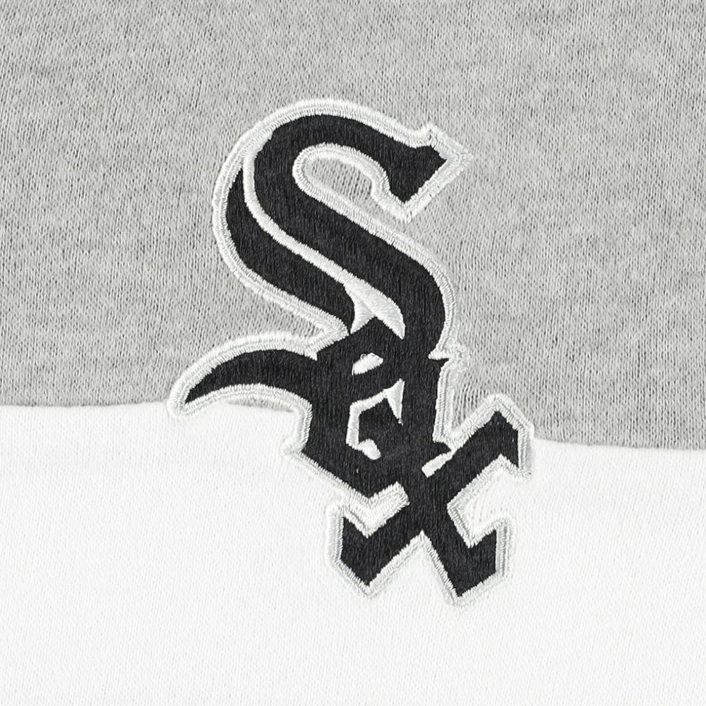 Chicago White Sox Women's Colorblock Full-Zip Hoodie Jacket Heather Black