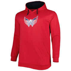Washington Capitals Big & Tall Fleece Pullover Hoodie - Red Hoodies