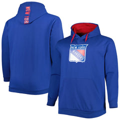 New York Rangers Big & Tall Fleece Pullover Hoodie - Blue Hoodies