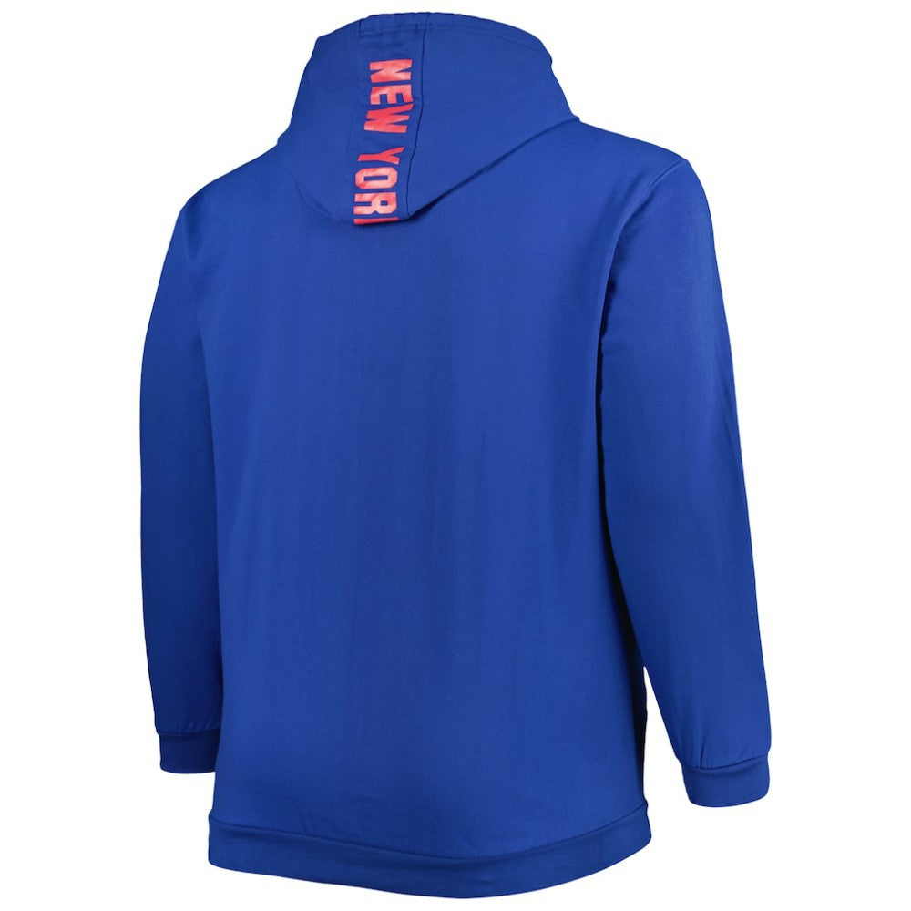 New York Rangers Big & Tall Fleece Pullover Hoodie - Blue Hoodies