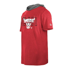 Chicago Bulls Active Hoodie T-Shirt sale - Heather Red cheap