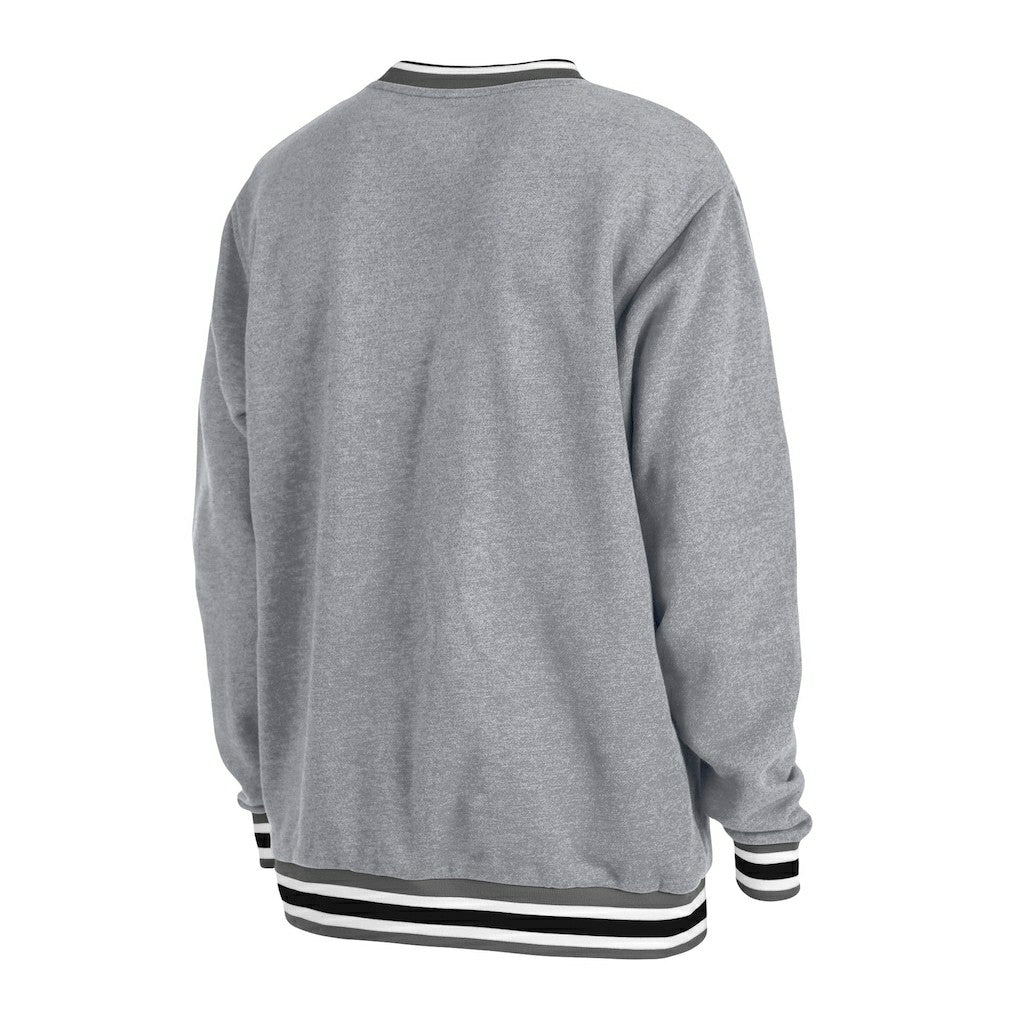 Brooklyn Nets Unisex Vintage Throwback Crew Sweatshirt - Heather Gray outlet