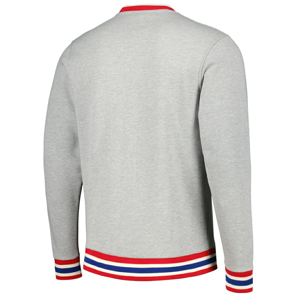 Philadelphia 76ers Unisex Vintage Throwback Crew Sweatshirt - Heather Gray shop