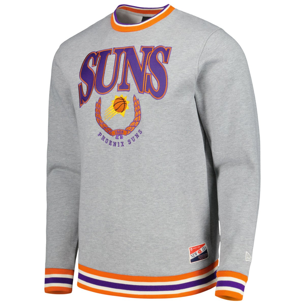Phoenix Suns Unisex Vintage Throwback Crew Sweatshirt - Heather Gray cheap