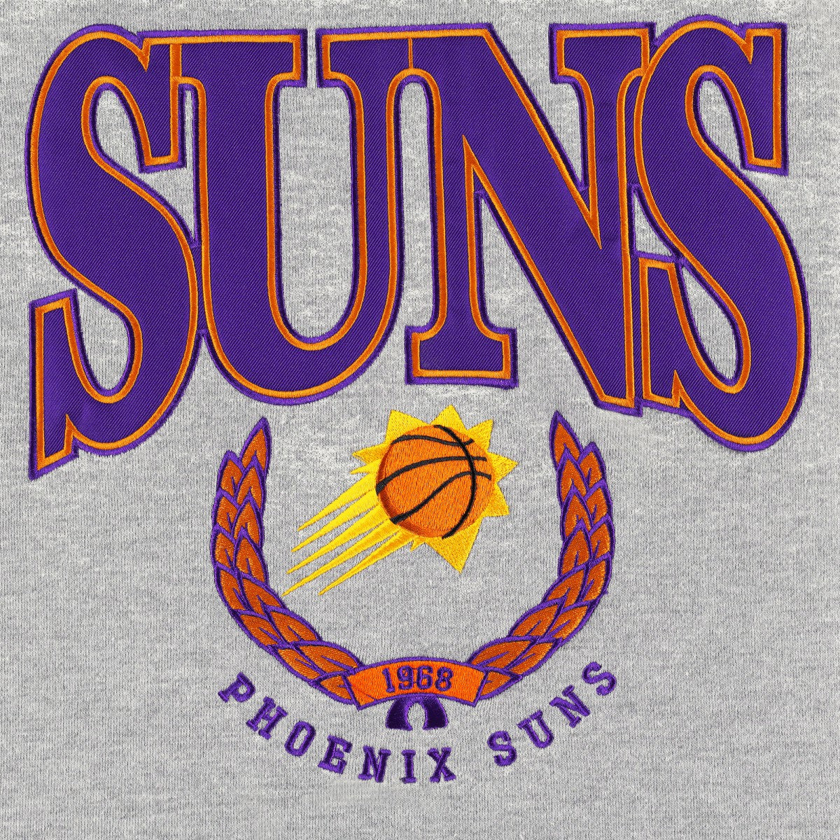 Phoenix Suns Unisex Vintage Throwback Crew Sweatshirt - Heather Gray cheap