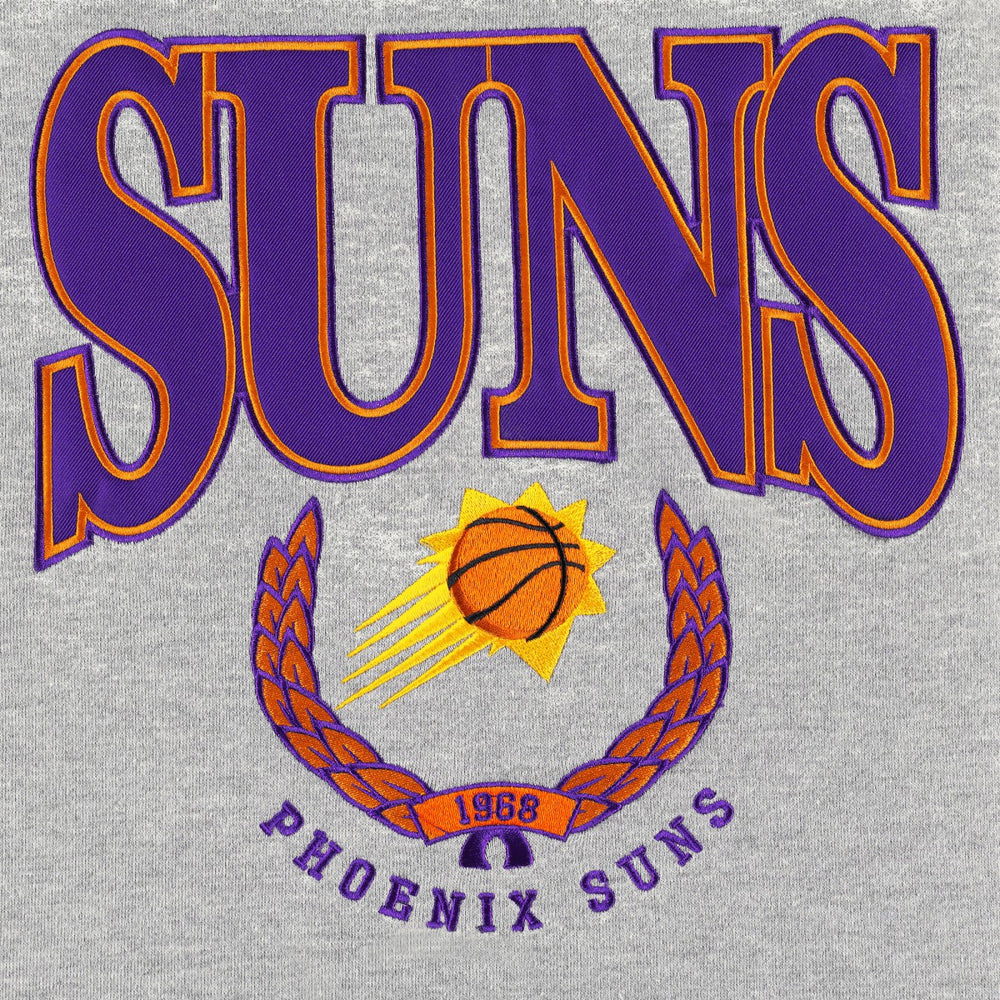 Phoenix Suns Unisex Vintage Throwback Crew Sweatshirt - Heather Gray cheap
