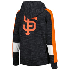 San Francisco Giants Women's Colorblock Full-Zip Hoodie Black