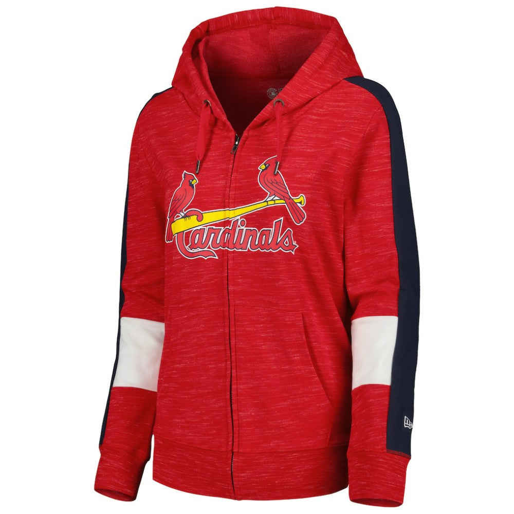 St. Louis Cardinals Women's Colorblock Full-Zip Hoodie Red