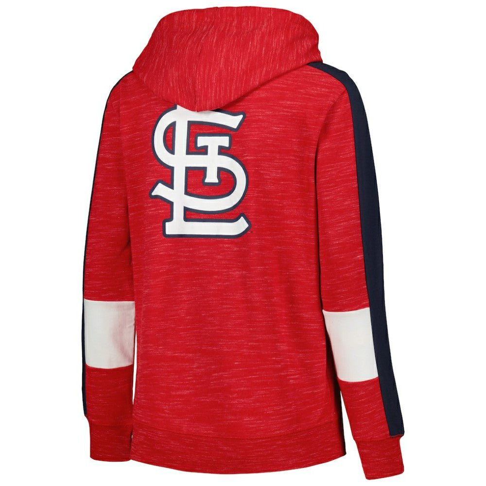 St. Louis Cardinals Women's Colorblock Full-Zip Hoodie Red