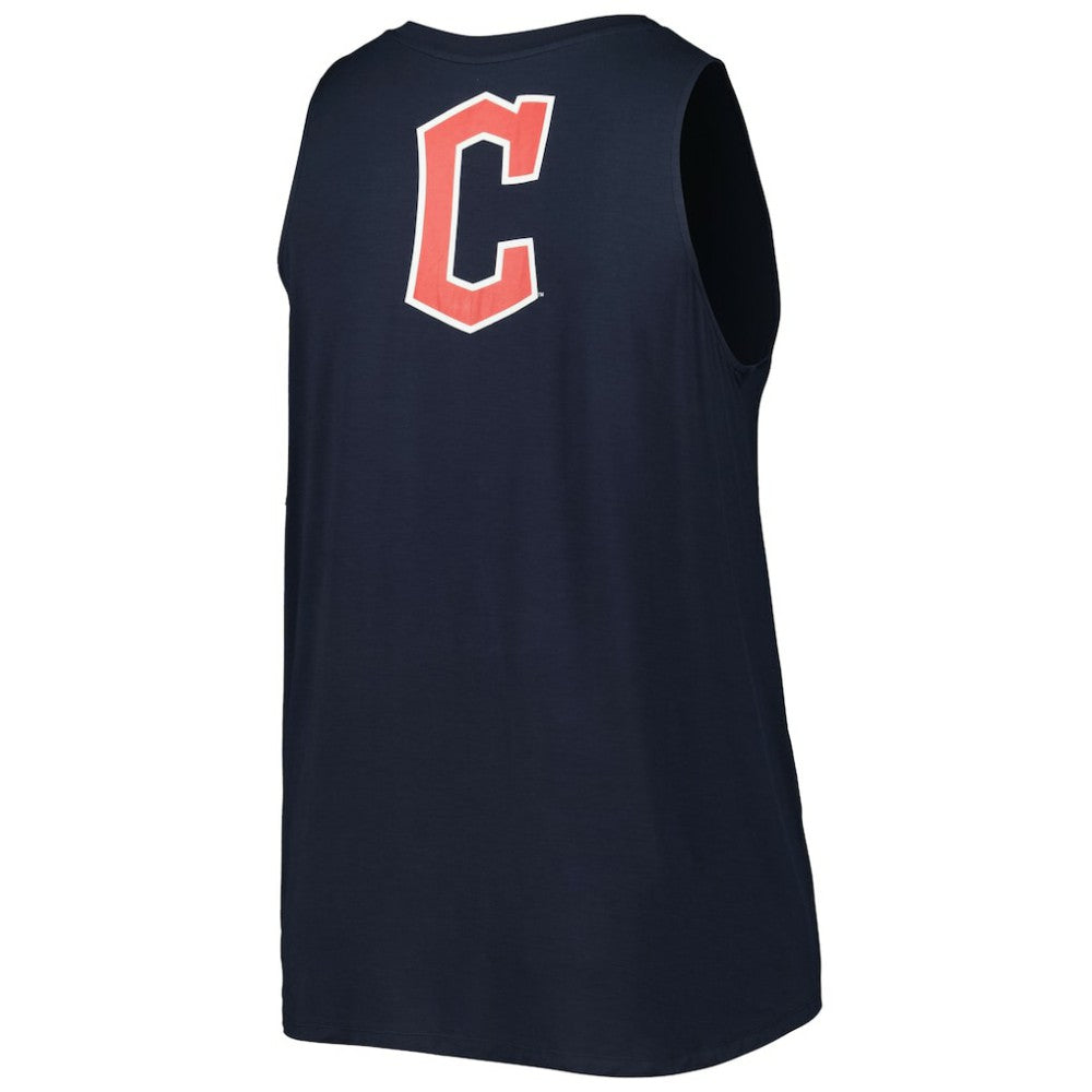Cleveland Guardians Women's Plus Size Tank Top Navy