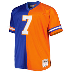 John Elway Denver Broncos Big & Tall Split Legacy Retired Player Replica Jersey - Royal/Orange for sale