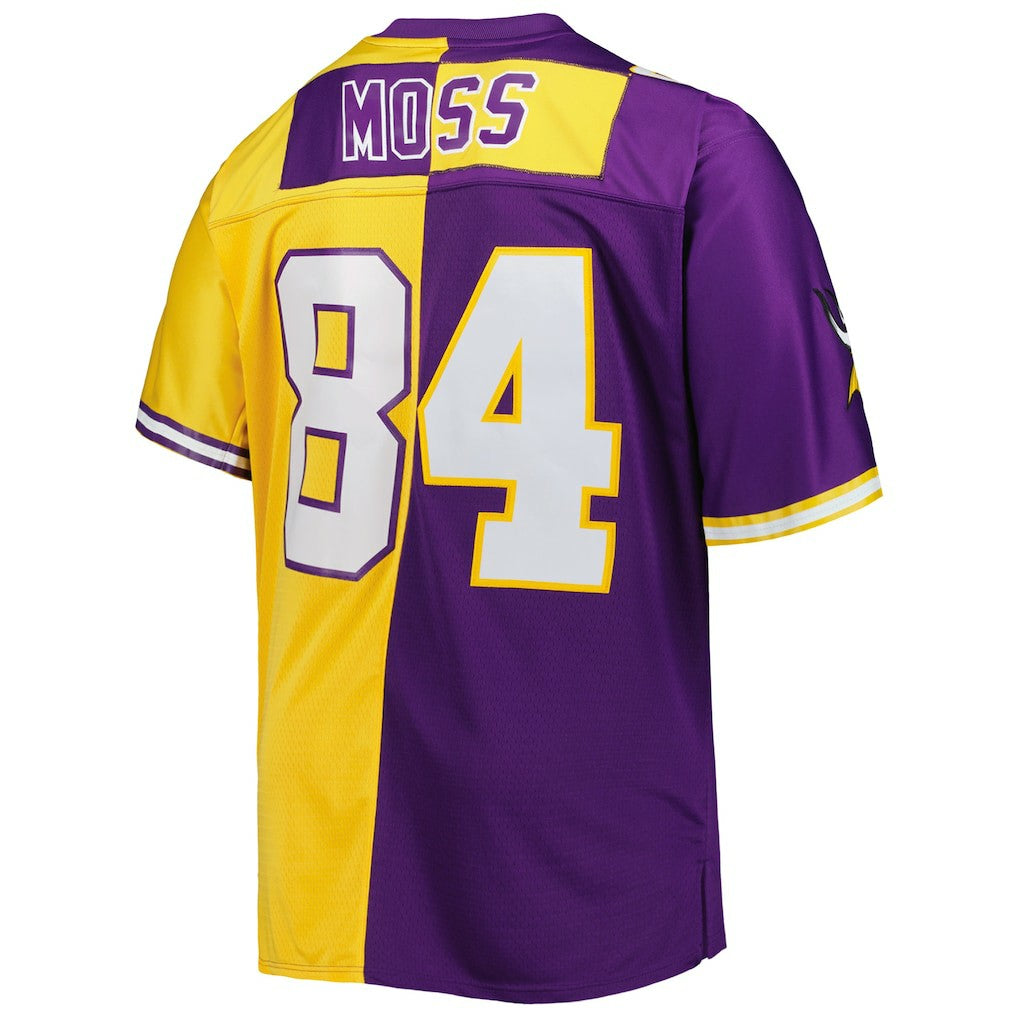 Randy Moss Minnesota Vikings Big & Tall Split Legacy Retired Player Replica Jersey - Purple/Gold online
