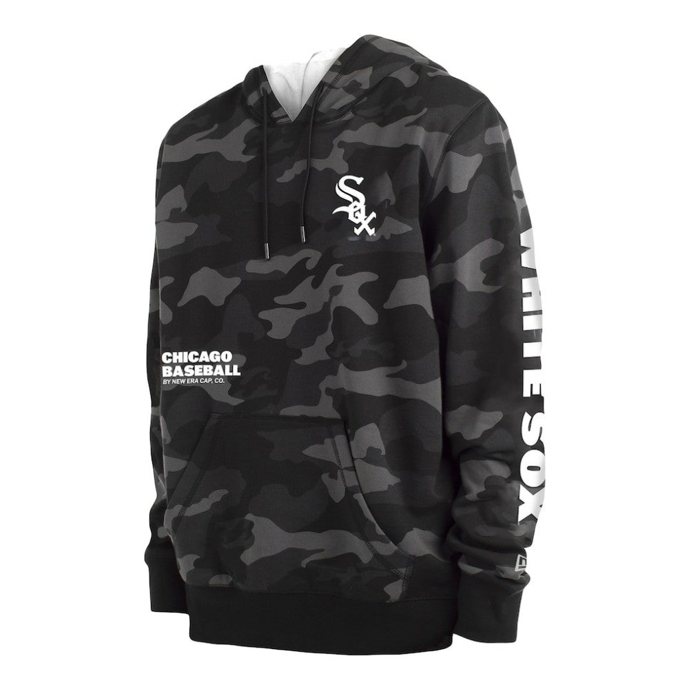 Chicago White Sox Camo Pullover Hoodie Black