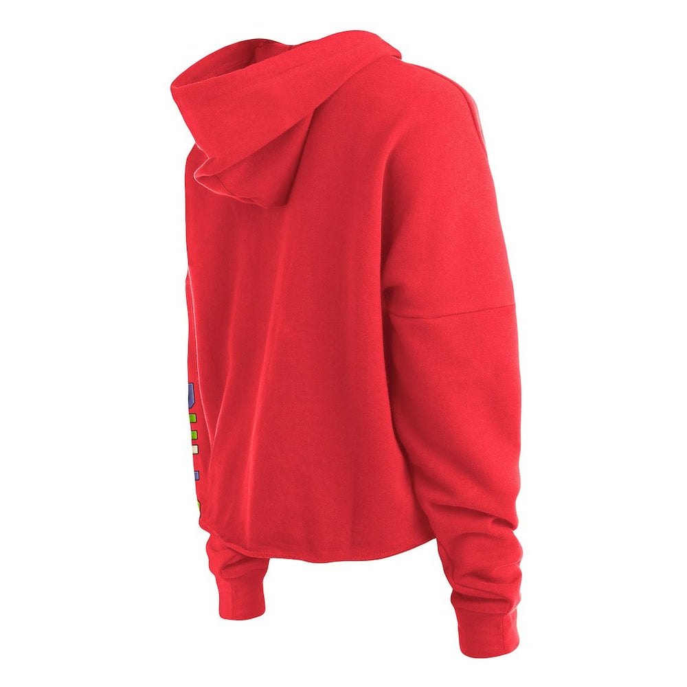 Chicago Bulls Women's Color Pack Cropped Top Pullover Hoodie - Red outlet