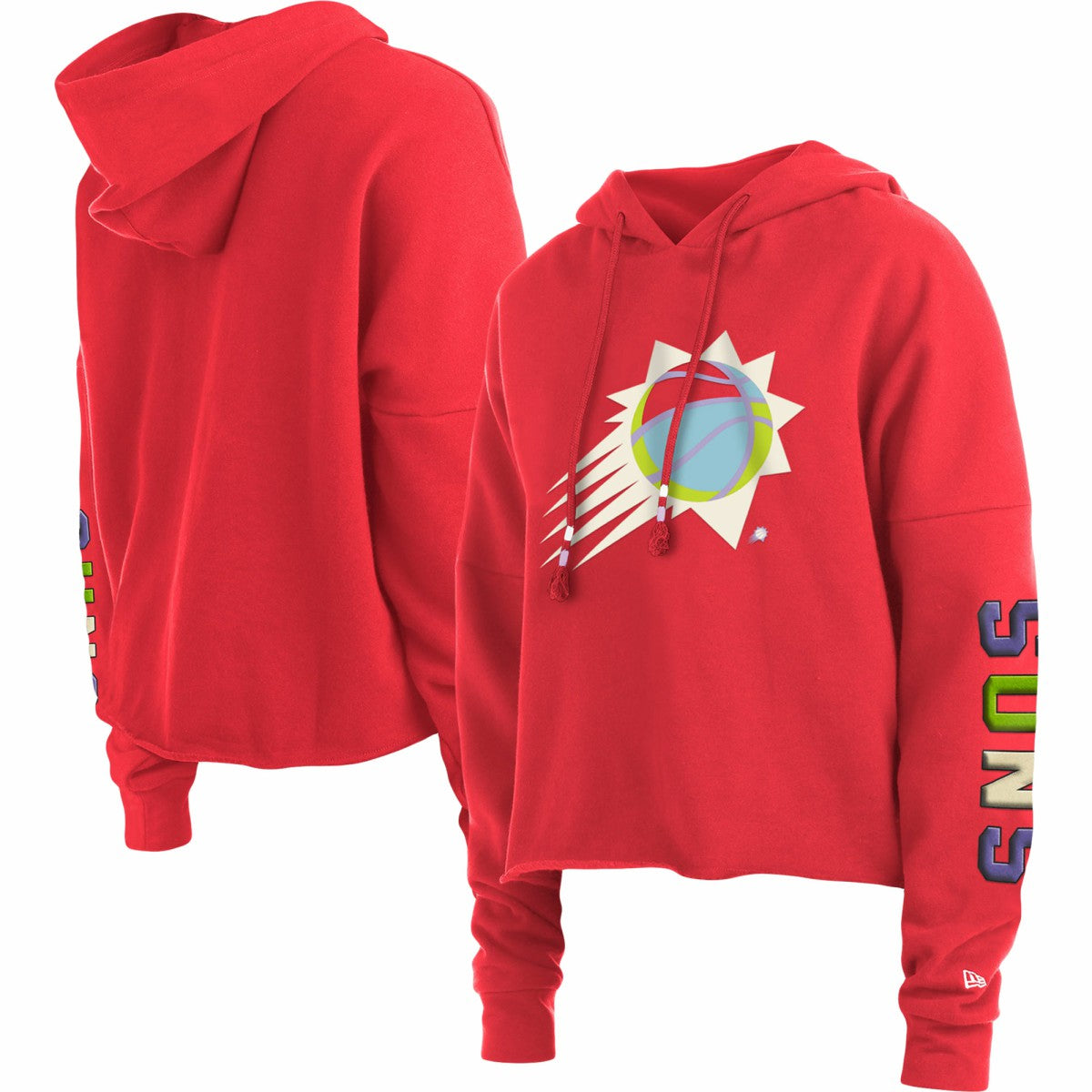 Phoenix Suns Women's Color Pack Cropped Top Pullover Hoodie - Red online