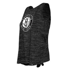 Brooklyn Nets Women's Space Dye Active Tank Top - Black discount