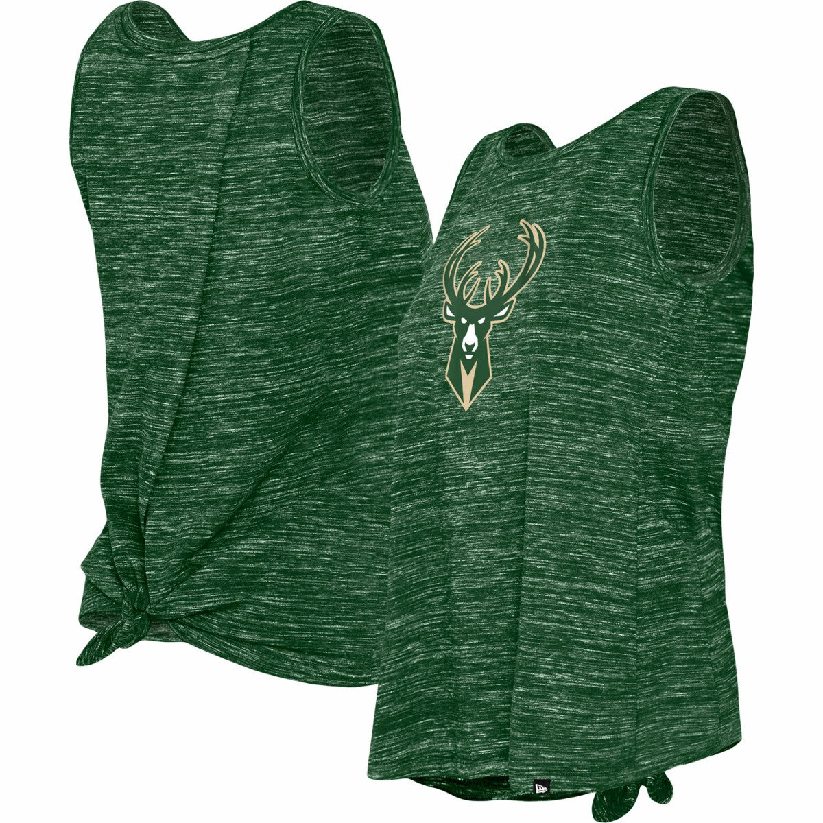 Milwaukee Bucks Women's Space Dye Active Tank Top - Hunter Green for sale