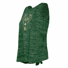 Milwaukee Bucks Women's Space Dye Active Tank Top - Hunter Green for sale