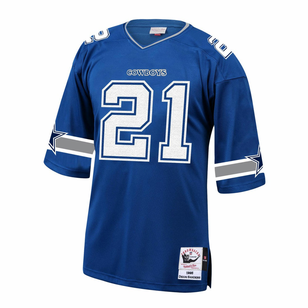 Deion Sanders Dallas Cowboys 1996 Authentic Throwback Retired Player Jersey - Royal for sale