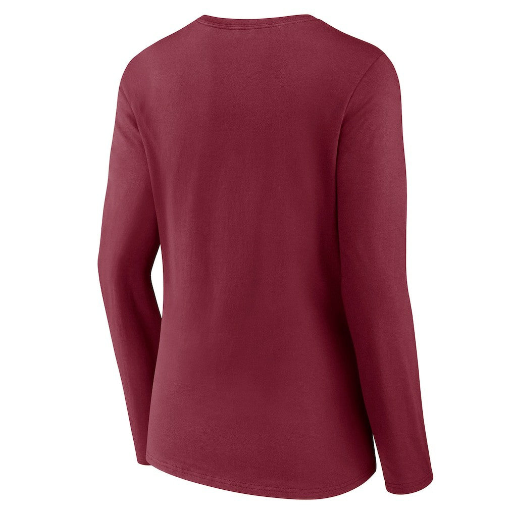 Washington Commanders Women's Hometown Sweep Long Sleeve V-Neck T-Shirt - Burgundy discount