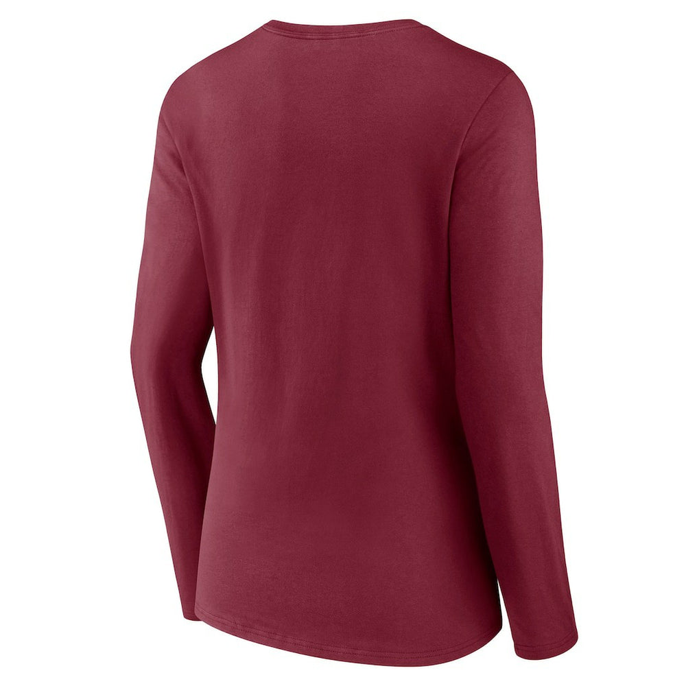 Washington Commanders Women's Hometown Sweep Long Sleeve V-Neck T-Shirt - Burgundy discount