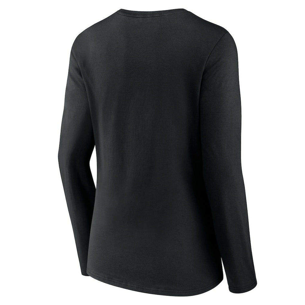 Pittsburgh Steelers Women's Hometown Sweep Long Sleeve V-Neck T-Shirt - Black for sale