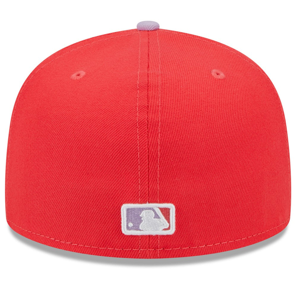 Los Angeles Dodgers Spring Color Two-Tone 59FIFTY Fitted Hat Red/Lavender