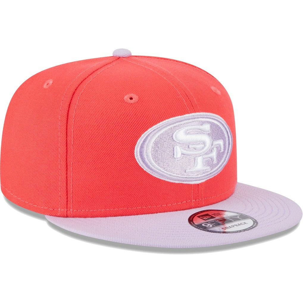 San Francisco 49ers New Era Two-Tone Color Pack 9FIFTY Snapback Hat - Red/Lavender online