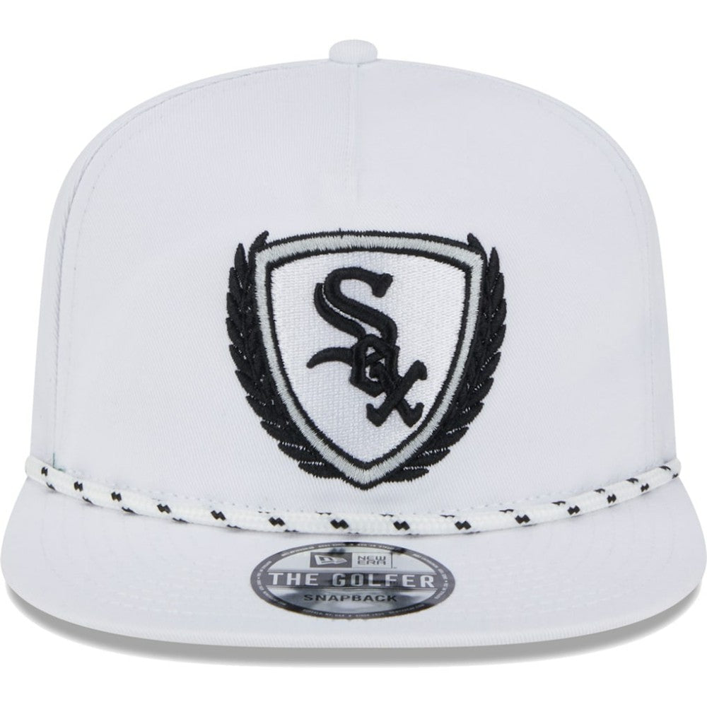 Chicago White Sox Golfer Tee 9FIFTY Snapback Hat White