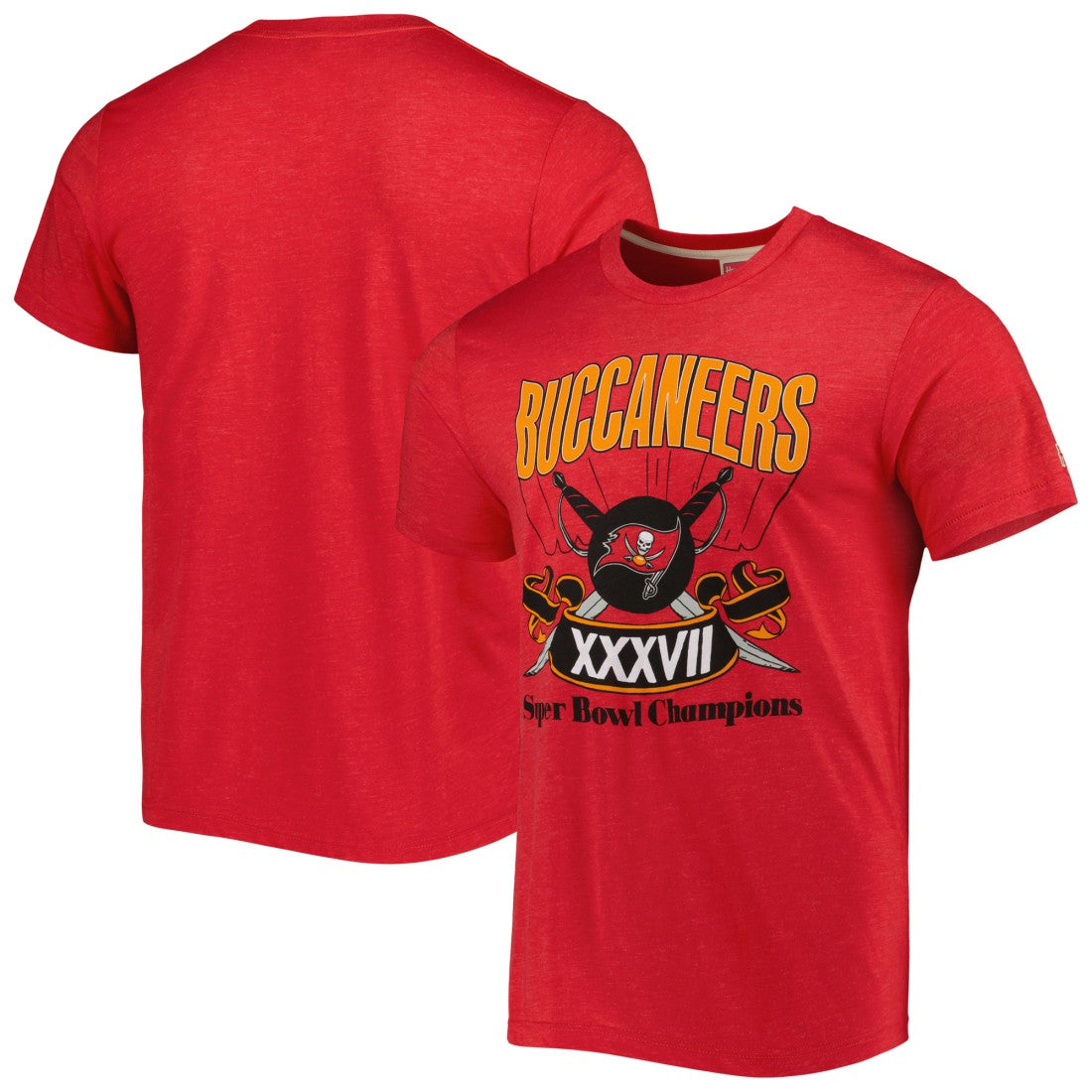 Tampa Bay Buccaneers Homage Super Bowl Classics Tri-Blend T-Shirt - Red for sale