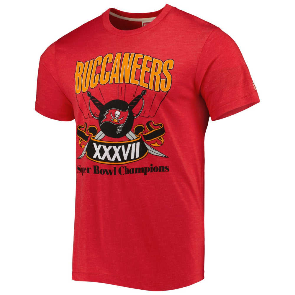 Tampa Bay Buccaneers Homage Super Bowl Classics Tri-Blend T-Shirt - Red for sale