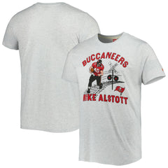 Mike Alstott Tampa Bay Buccaneers Homage Unisex Caricature Retired Player Tri-Blend T-Shirt - Ash for sale