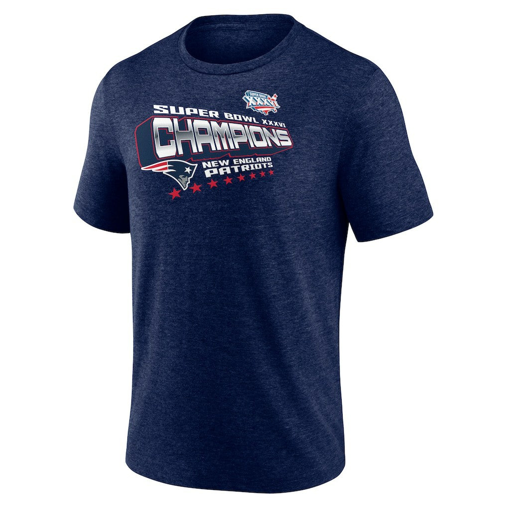 New England Patriots Hometown Old-Fashioned Super Bowl XXXVI Champions Tri-Blend T-Shirt - Navy cheap